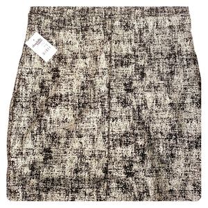 Shiny black and gold skirt